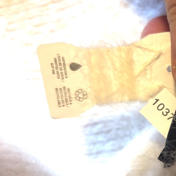 Off white, brown and gray stripe wool blend oversized sweater NWT - Picture 9 of 10